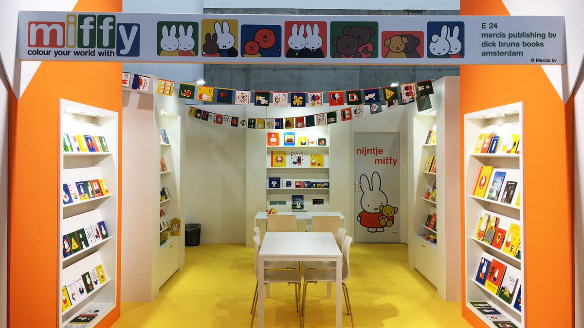 Ook #nijntje is er weer bij op de Bologna Children's Book Fair! #miffy #BCBF19