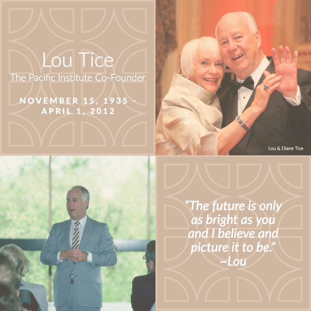 ThePacificInst's tweet photo. Today we remember and honor our esteemed Co-Founder, Lou Tice, and the legacy he began over 45 years ago.

Thank you, Lou, for the vision of a better world. https://t.co/Cwm1Q1LKMI