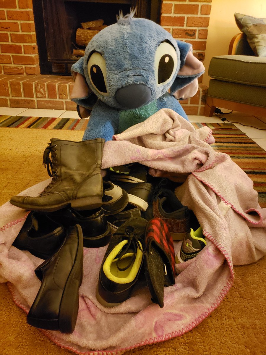 AExp626's tweet photo. Stitch had to play an April fool's joke on the boys. Anyone missing their left shoe? Lol
See more at https://t.co/LlaEgiZz4C https://t.co/OK4RznIzY6