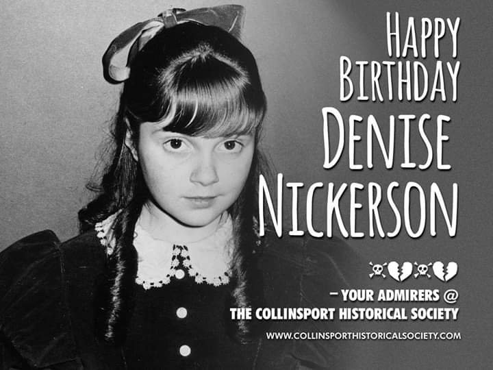  Happy Birthday Denise Nickerson. Hope she gets better soon. 