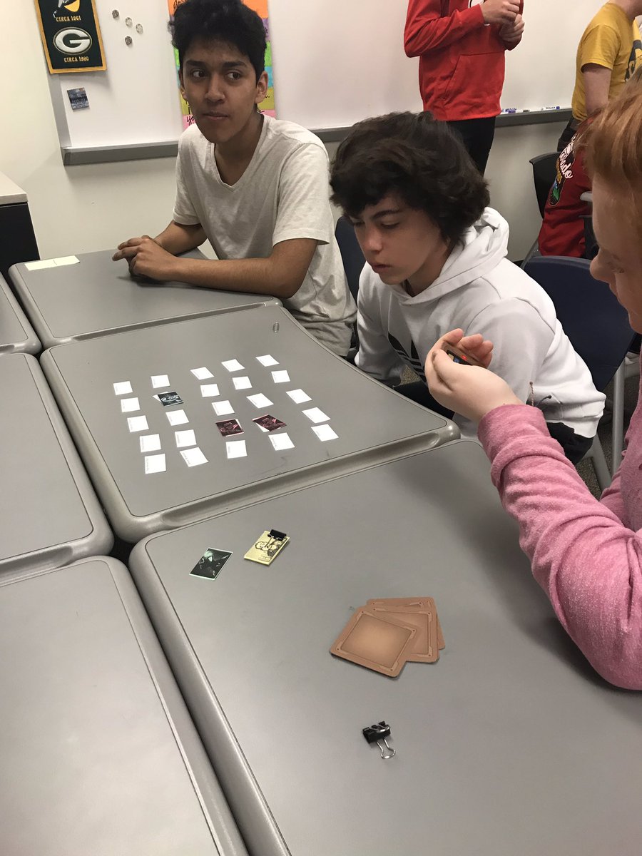MrsNycklemoe's tweet image. Playing Codenames with people and ideas from WWII. #oscan #big3 @DrTinaEllsworth @OlatheSocSt @OlatheSouthHS