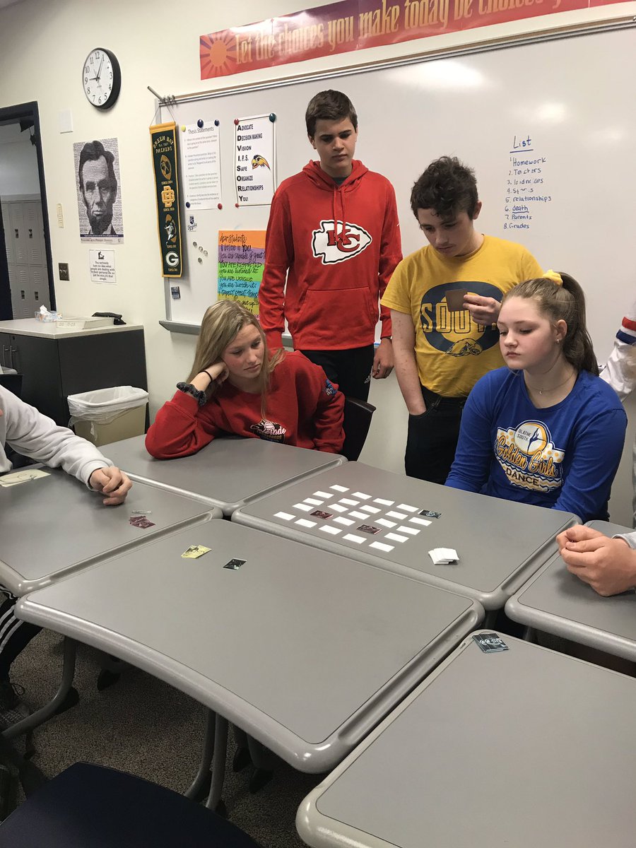 MrsNycklemoe's tweet image. Playing Codenames with people and ideas from WWII. #oscan #big3 @DrTinaEllsworth @OlatheSocSt @OlatheSouthHS