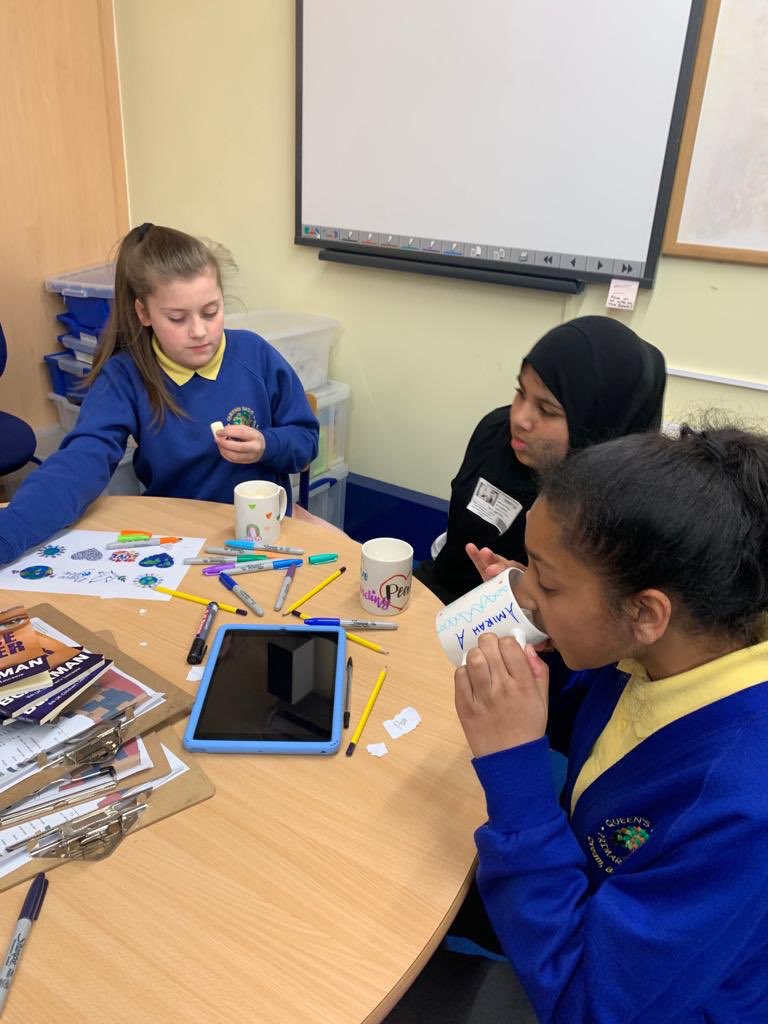 pmghs's tweet photo. The pupils demonstrate their artistic flair by designing their own mugs @qdprimaryschool #collaborativereading #literacyskills #pmghs https://t.co/aeUP6irkwv