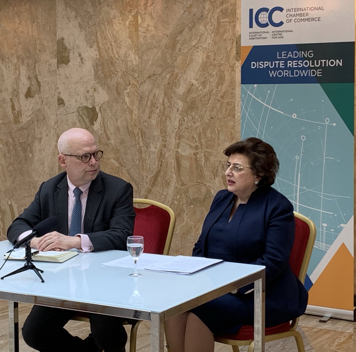 CEO of Newton Arbitration, Joseph Huse, talks with Nayla Comair-Obeid on diversity in international #arbitration during the 3rd #ICCEURO Conference on International Arbitration