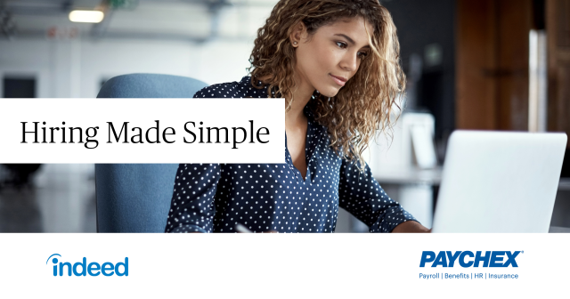 StacyWeigel's tweet photo. Paychex and Indeed - Hiring Made Simple https://t.co/zs7r2qKjzL https://t.co/akZZlUFoDA