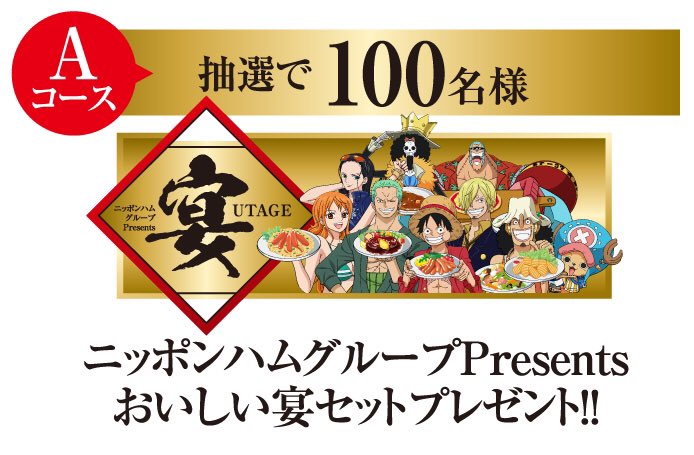 ONE PIECE オリジナル宴プレートセット 麦わらの一味の宴レストラン
