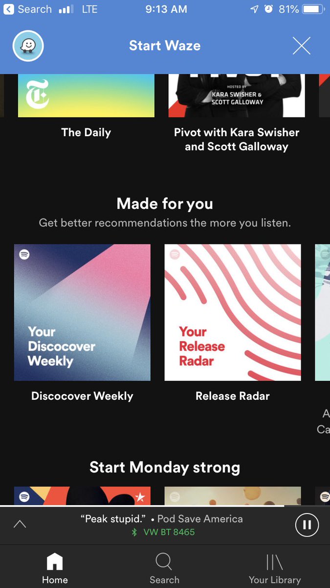 jkarpf's tweet photo. I see what you did there @Spotify #AprilFools #DiscocoverWeekly https://t.co/BdjxOeLGta