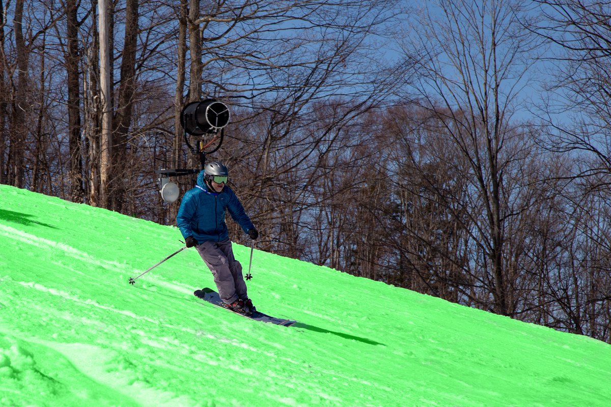 In honor of the Michigan State Basketball making it to the Final Four, we've dyed the mountain green! 💚🏀💚

#MarchMadness