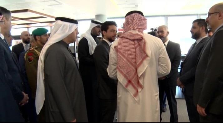 ZeroOneSystems's tweet photo. HRH Crown Prince Al Hussein bin Abdullah II, HRH Prince Isa bin Salman Al Khalifa, HE Khalid Al-Rumaihi CE of Bahrain EDB and esteemed senior executives visit 01 Systems Innovation Lab at @bahrainfintech_ . https://t.co/ma0wpxHjtH