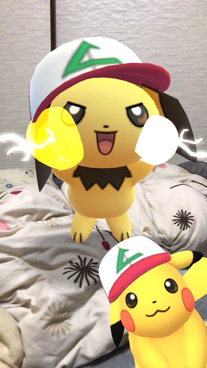 サインあーる サトシ帽子ピチュー撮ったら砂利ピカチュウ写ってました T Co Liyfnqfydv Twitter