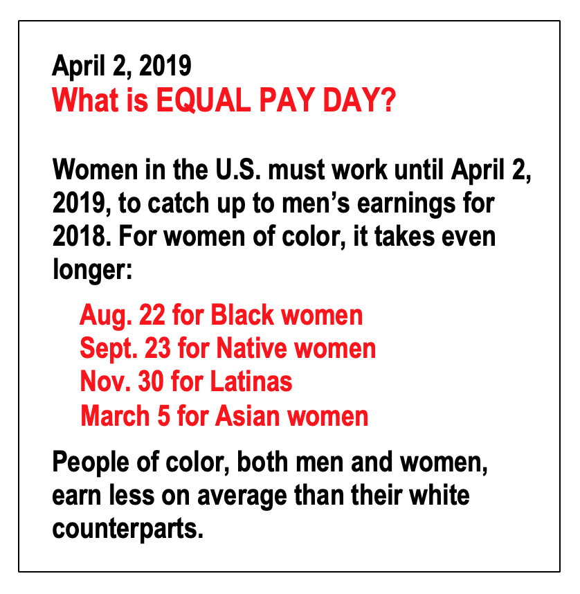 On 4/2, #EqualPayDay, we will ask a tough question of news industry employers: Why are women and people of color, on average, paid less than their coworkers? bit.ly/2CPqvT1 We demand #Transparency &amp; #EqualPay. DM @news_guild for a confidential convo w a Guild organizer.