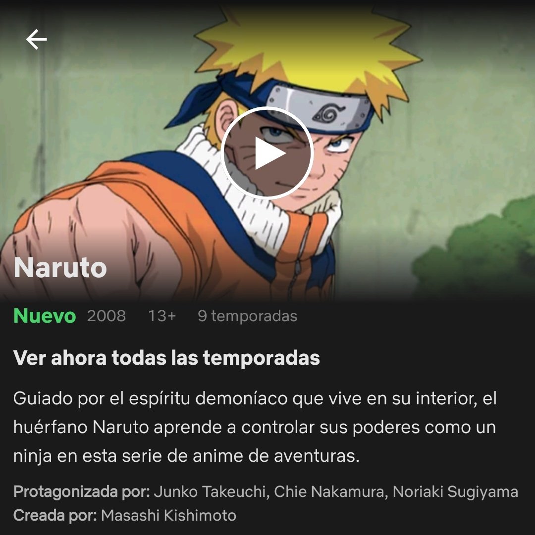 Gallo de NETFLIX on X: 1/4/19 Naruto (2008) 'T1-T9'    / X