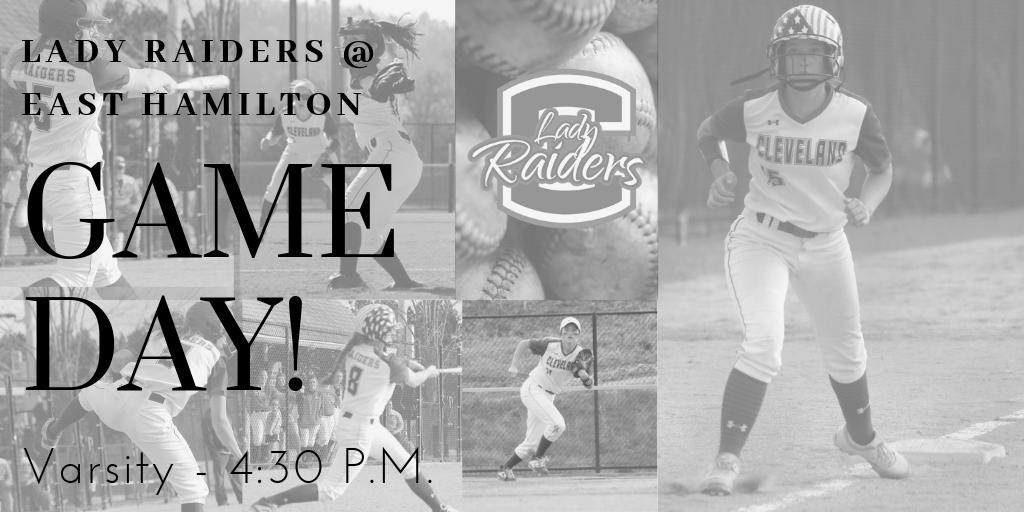 The Lady Raiders head to East Hamilton today for a follow up business meeting.  Come check out this huge district match up! Time for an encore! #OurTime #Make'EmBelieve