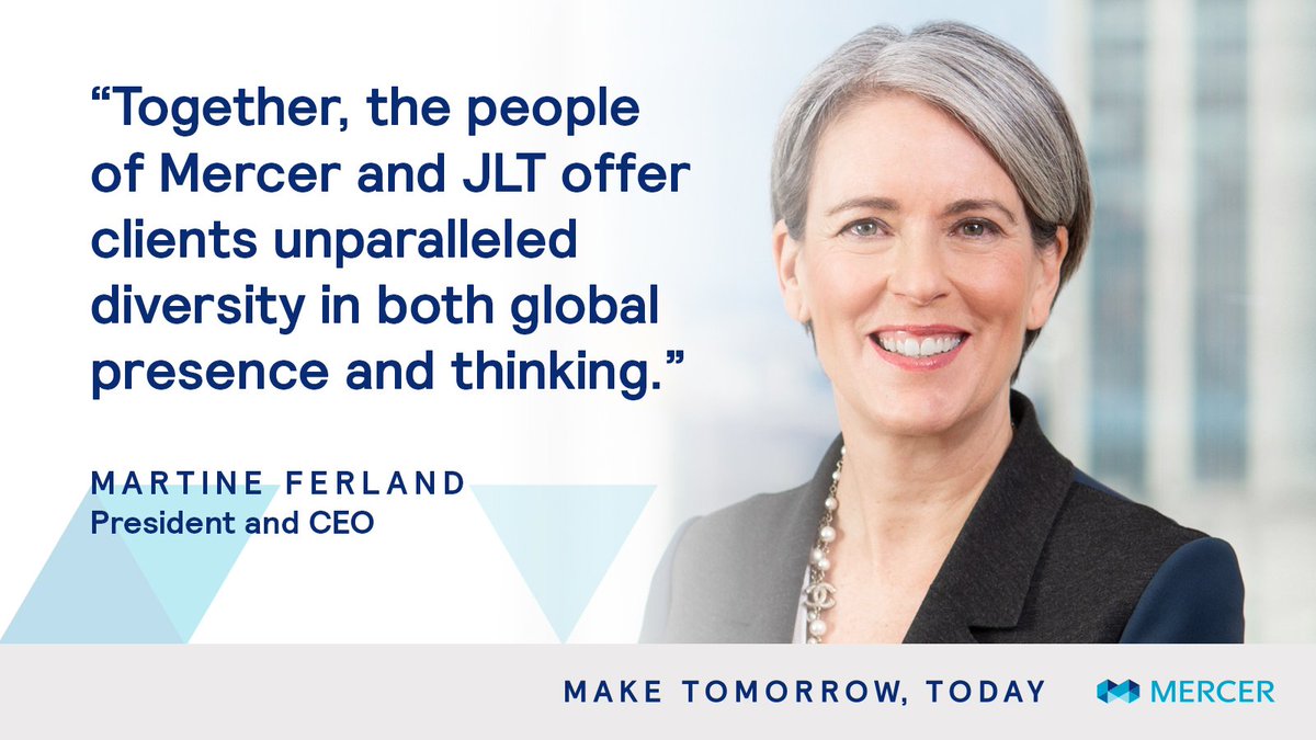 Delivering what you need to grow in the #FutureofWork. See what's possible with @Mercer + <a href="/JLTGroup/">JLT</a>: ow.ly/jfwQ30ohd9b #OneMMC #finance #diversity