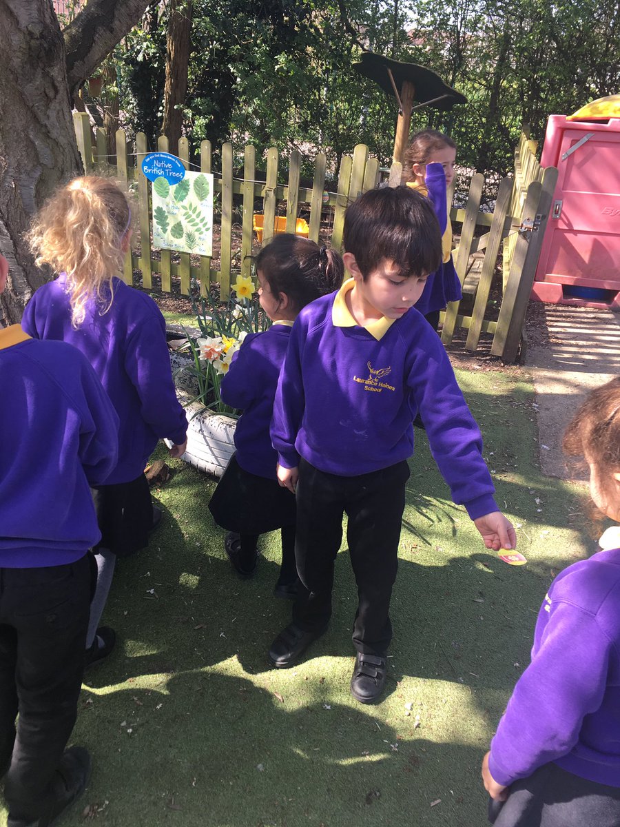 MissLaneLHS's tweet photo. The Easter bunny came and hid lots of Easter eggs. We got to trade them for real chocolate eggs!! @MissCampbellLHS @HeadLHS 🐇 https://t.co/NKRvaGK50z