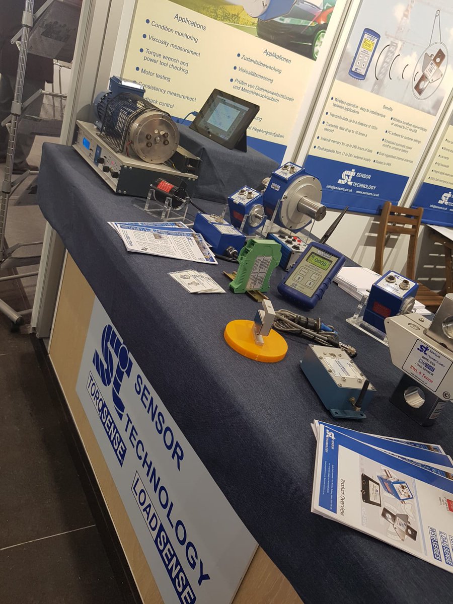 sensortech's tweet photo. We're here at @hannover_messe in Hall 11, Stand F31. Come and meet us this week to discuss your #torque and #load measurement requirements! #hm19 #torquesensor #loadcells https://t.co/kF66El0O91