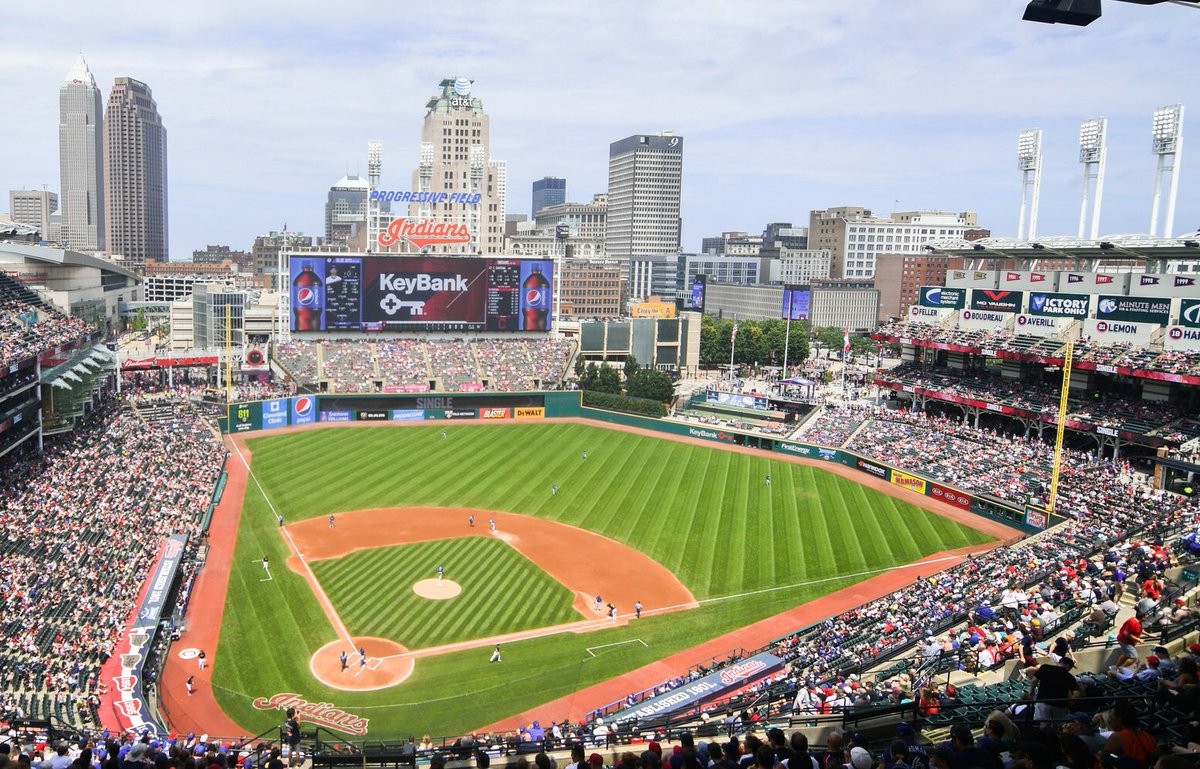 As the self-appointed @aceprodcon ambassador to the @Indians home opener, I’m pretty sure this shouldn’t count as a vacation day. #RallyTogether #GoTribe