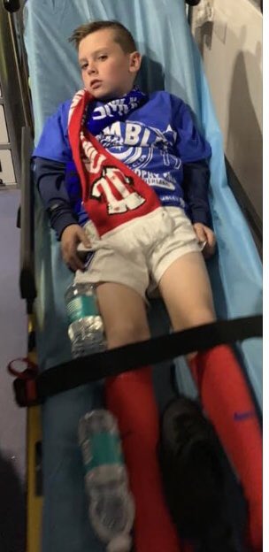 kgreenie2's tweet photo. Massive thank u to @Bigcuts and @macgillivray93 for putting a smile back on my nephew after he got caught up in the @wembleystadium celebrations supporting @officialpompey  💙⚽️💙⚽️ https://t.co/2g7i0KMAMh