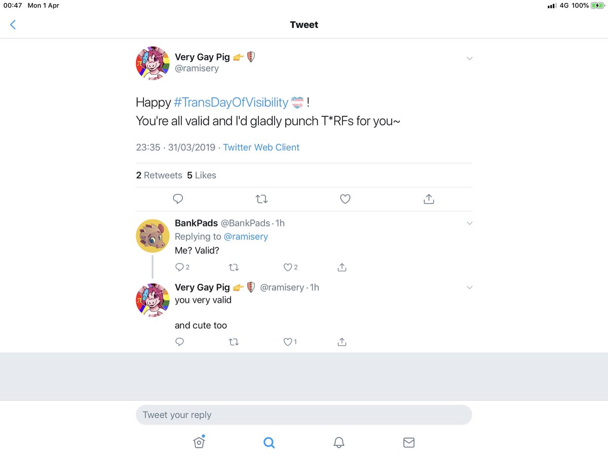 JammersMinde's tweet photo. I decided to see how people chose to spend #TDOV19 #tdov #TransDayOfVisbility It appears threatening women with violence is how many chose to celebrate. Here’s a small selection. https://t.co/zuA6MgOHx8