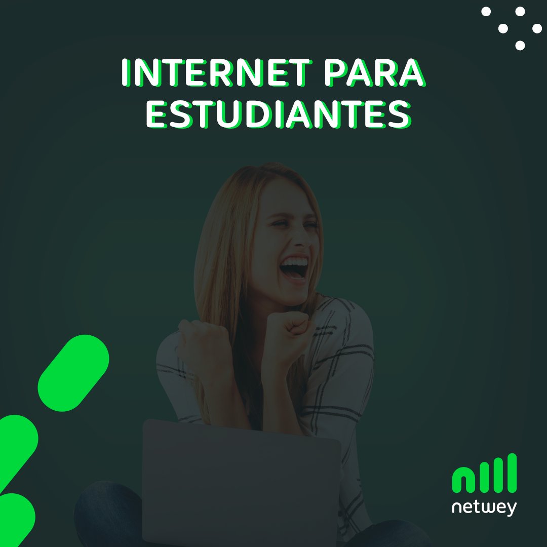 Si eres estudiante y no tienes Internet no te preocupes más, disfruta del único Internet Prepago sin contratos ni complicaciones.

 ¿Qué esperas? Pide tu módem Netwey ahora.
Llámanos al 47421245 o Mándanos un WhatsApp al 5539511408 📲

#netwey #minetwey #mexico #cdmx #puebla