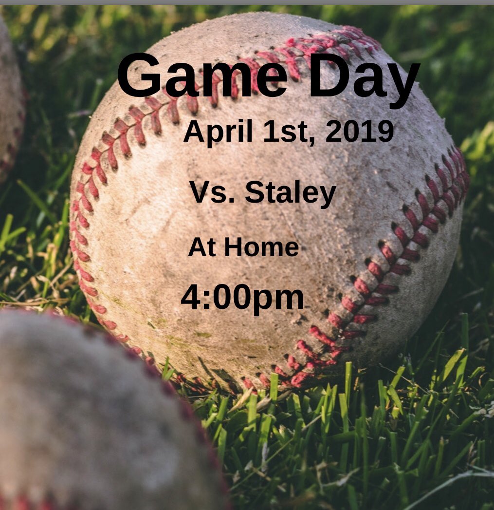 Come out to the baseball game tonight at 4!⚾️