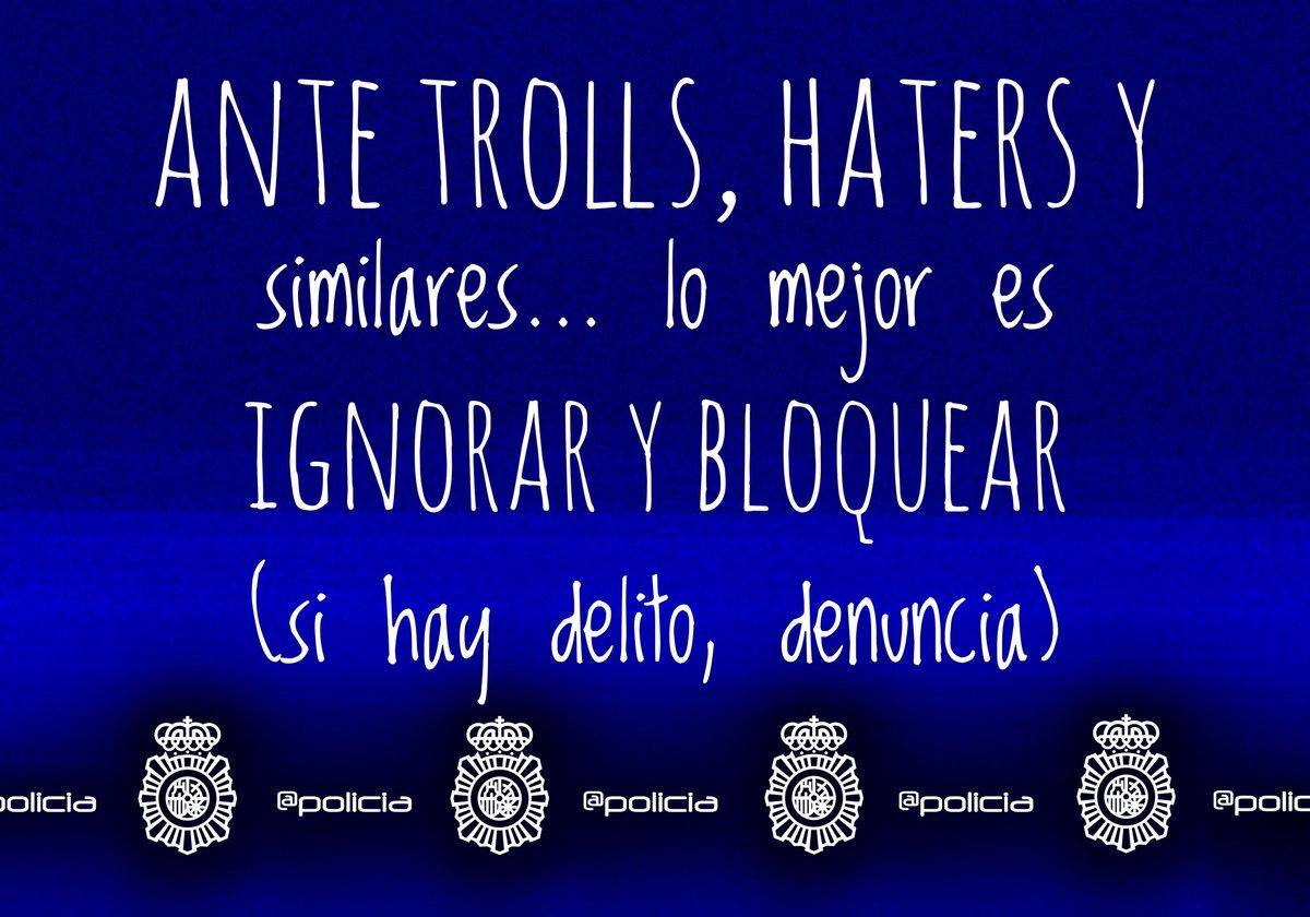 Guía rápida para que un #troll NO te amargue el día:
✔️Ignora 
✔️Bloquea
✔️Denuncia

#FelizJueves