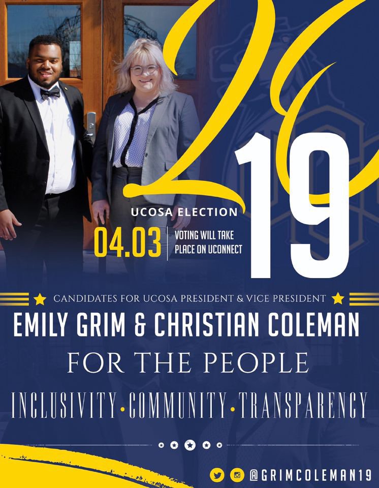 SydneyDanielleW's tweet photo. I’ve never met more determined individuals. Proud to give them my vote and you should be too!  Vote on orgsync April 3rd! @GrimColeman19 https://t.co/zB4wmiOX1W