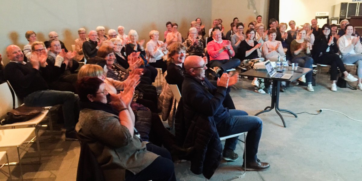 Heel dankbaar publiek in de St.Gummarus-kerk in <a href="/Gem_Herenthout/">Gemeente Herenthout</a> voor een avond <a href="/StopDarmkanker/">Stop Darmkanker</a> 😉
#samensterk 🙏 #DoeDeTest !