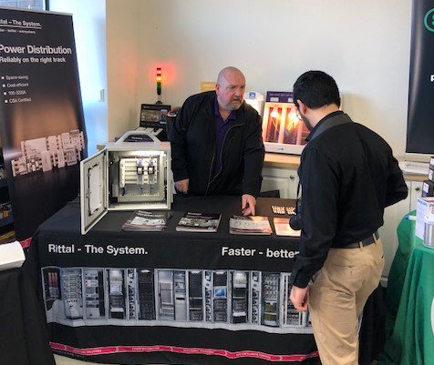 RittalCanada's tweet image. Craig Knott explains why @RittalCA is Faster, Better, Everywhere at the @AztecElectrical Trade show! #powerdistribution #rittal #wallmounts #enclosures #edge
