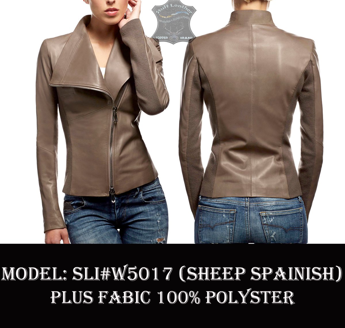 STUFFLEATHER92's tweet image. Ladies Article No# W05017 Mad By genuine Gorgeous Sheep Spanish Leather --------Designed By Manufacturer Brand "STUFF LEATHER"
STUFF LEATHER INDUSTRIES (PVT LTD)
SCCI Certified Company
Tel: 0092-348-1470452
E-mail: stuffleatherindustries@gmail.com
#leatherjacket #ladiesjackets
