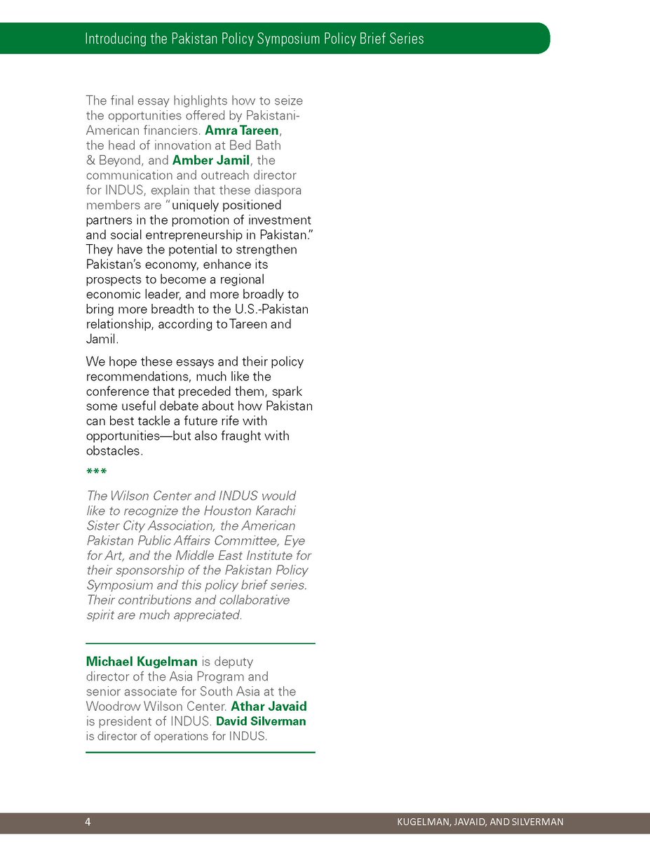 INDUSpkusa's tweet photo. Oct. 17-18, 2018 | Pathways to Change: Pakistan Policy Symposium

The following series of policy briefs draw on discussions from symposium speakers and panelists and focus on identifying practical, innovative, and above all actionable policy solutions.  
https://t.co/FmXG6JhHeK https://t.co/mbX9AONIZe