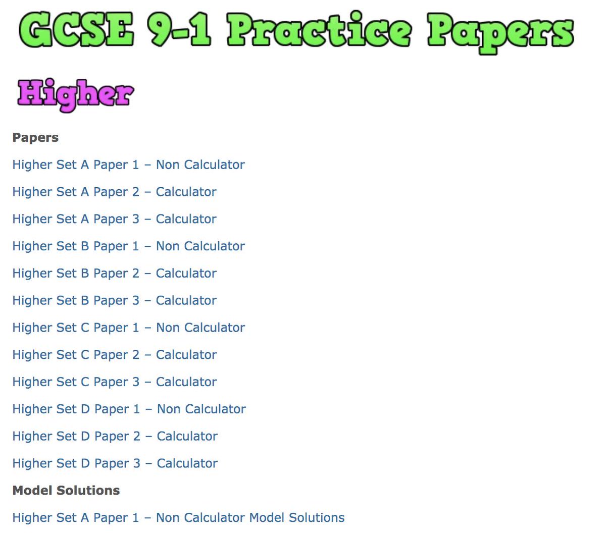 Corbettmaths's tweet photo. Looking for GCSE Maths Practice Papers? I have just added 12 Higher &amp; 12 Foundation papers to https://t.co/tf9REcCctZ ✍️📚✅⭐️🎉 https://t.co/WHA35dTHMW