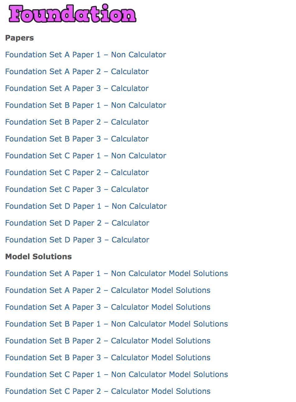 Corbettmaths On Twitter Looking For Gcse Maths Practice Papers I Have Just Added 12 Higher 12 Foundation Papers To Https T Co Tf9reccctz Https T Co Wha35dthmw Twitter