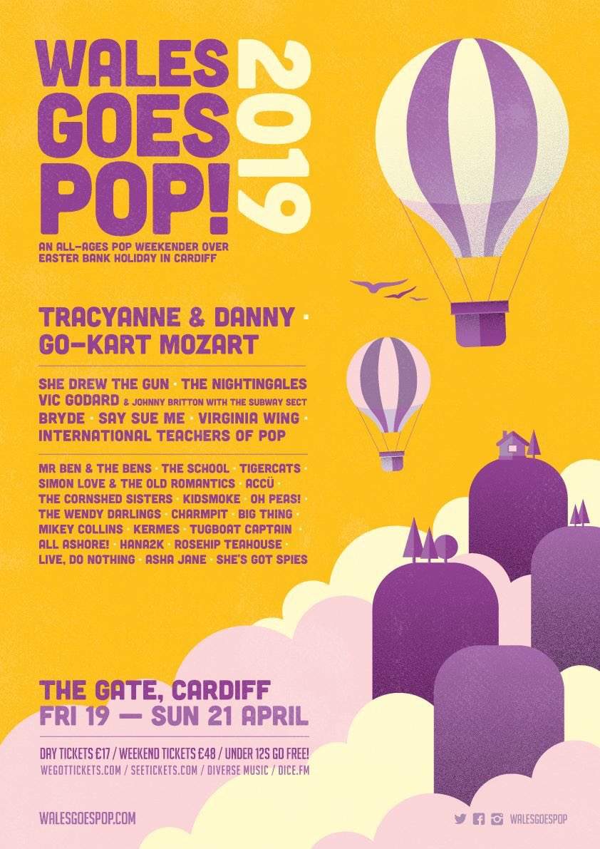 WalesGoesPop's tweet image. COMPETITION TIME!
Share our poster for a chance to win 2 weekend tickets
🏆
We'll pick a winner on here + Facebook, closes Fri 5th Apr 5pm

ℹ️♿️ walesgoespop.com
🎧
tinyurl.com/y9ef5j3x 

Thanks to @danjonesiam for another great design!