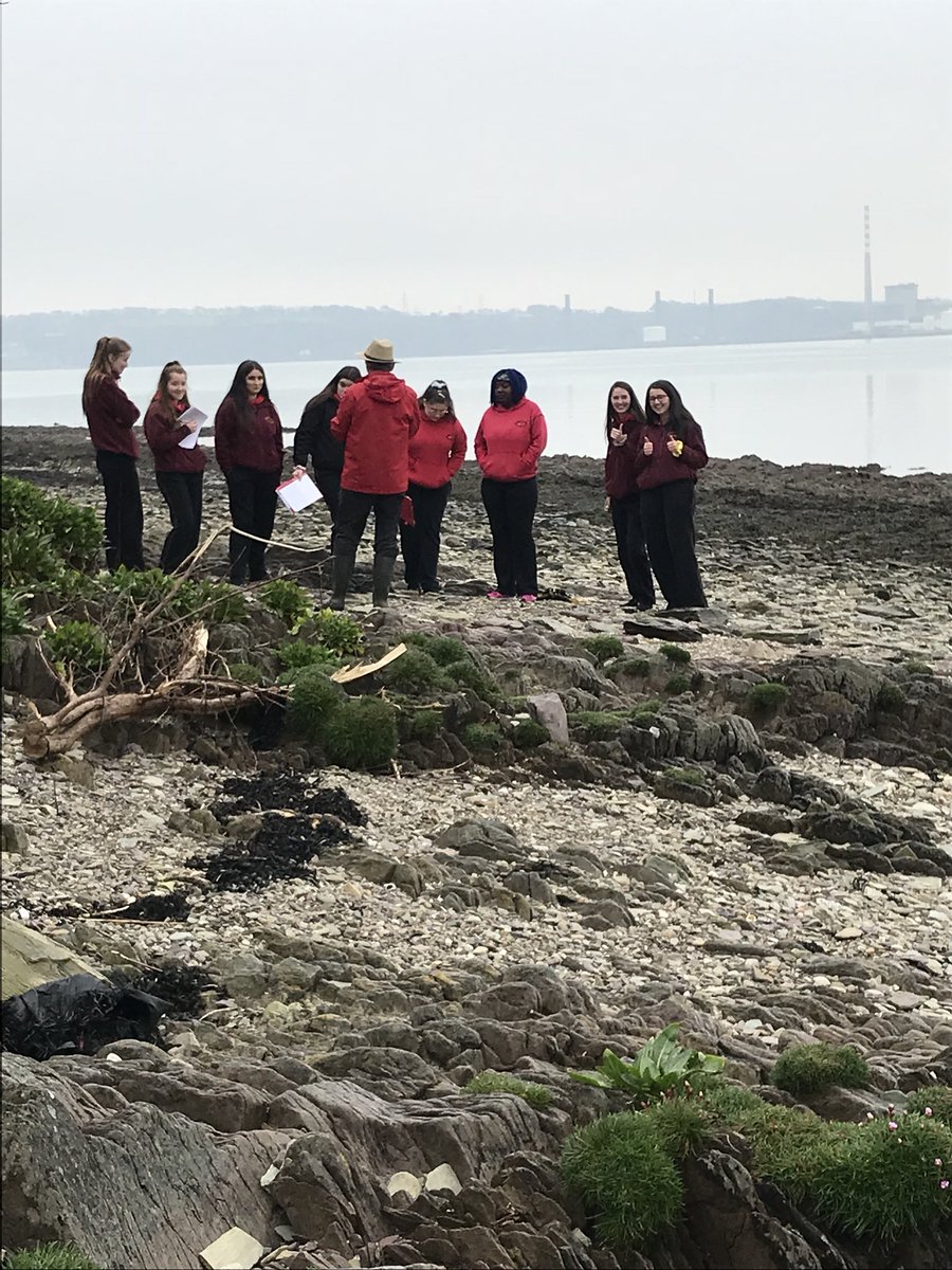 StAlsCarrig's tweet photo. TY students earlier today in beautiful Cuskinny Bay #Geographers #GeographicalInvestigation https://t.co/bgi0ClhvIy