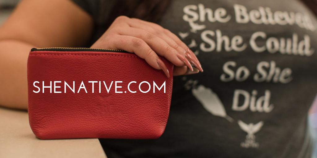 SheNativeGoods's tweet photo. ...and we're back! Bags from The Red Purse Collection are available for Pre-Order until Friday, April 5. ❤️

#changingherstory #indigenouswomenrise #MMIWG https://t.co/3h8WW93kfu