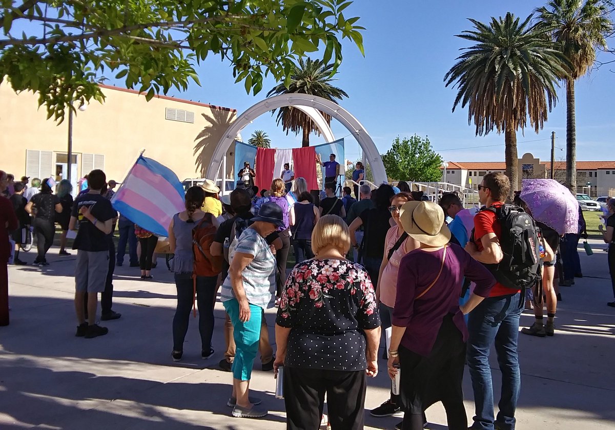 SantaCruzTucson's tweet photo. I spent a wonderful w I wkend in community with our trans community to at the Trans Visibility March Fri, leading the Bici March for the Chavez March and rally Sat, and then launching a petition canvass with a great group Sun. #IlovewhereIlive https://t.co/SCN308P6yp