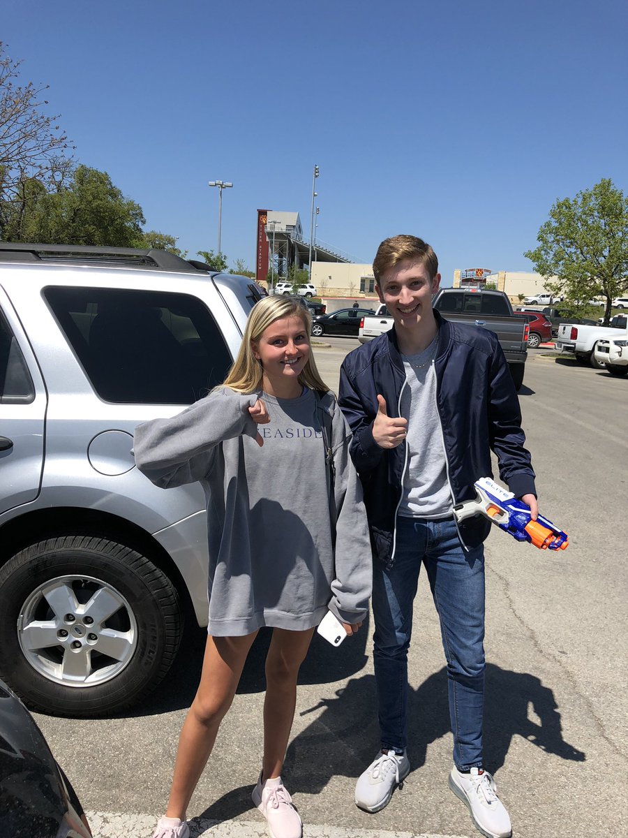 GrumblingA's tweet photo. @19Dshs Cade Murray from the Grumbling Assassins shoots Lauren Kehm of the stepdads https://t.co/H4dYPaNtWE