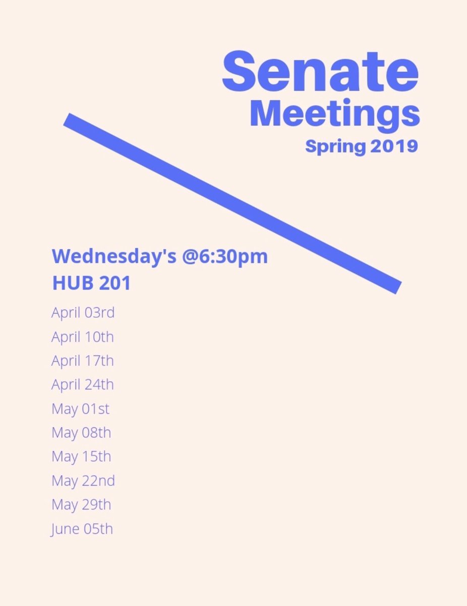 ASUCRiverside's tweet photo. Happy Spring Quarter Highlanders! Our Senate Meetings are every Wednesday @ 6:30pm in HUB 201! 📣💙 https://t.co/Bn1UVlKLqs
