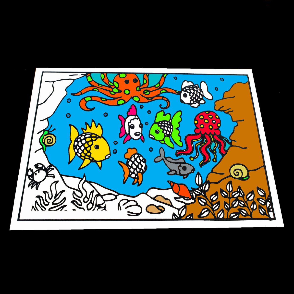 ArtFlocking's tweet image. One of our new #velvet #art Designs 😍 #underthesea #velvetart #flocked #hoursoffun #colouring #adultcolouring #keepthekidshappy
