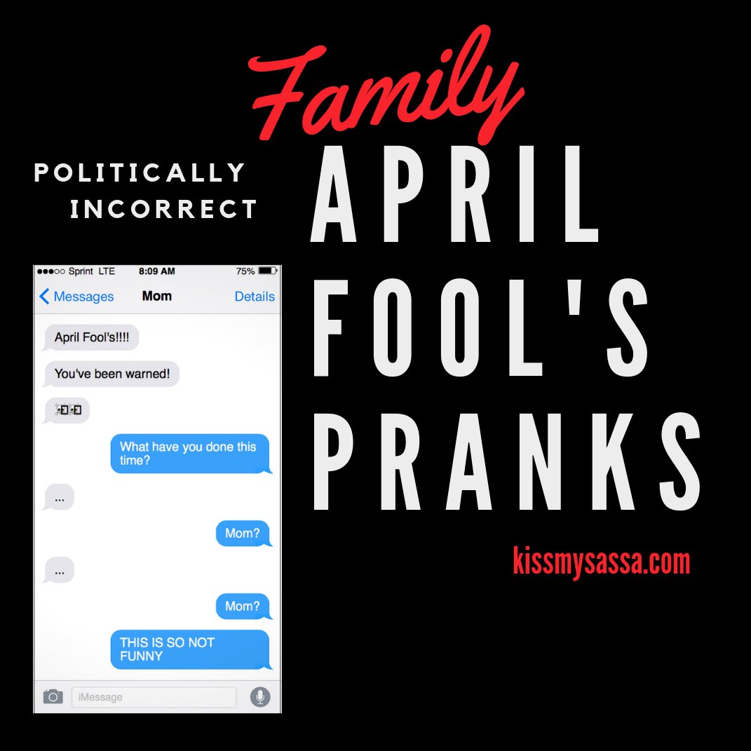 SassaMichelle's tweet photo. Prank anyone yet today? There's still time. Here's a little help: https://t.co/lzctqB6sZ6

#AprilFoolsDay #AprilFools2019 https://t.co/7UcO2t5WT0