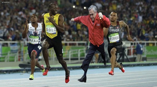 usainbolt's tweet photo. Chile President Sebastian Pinera is super fast https://t.co/a8AXUIrfri