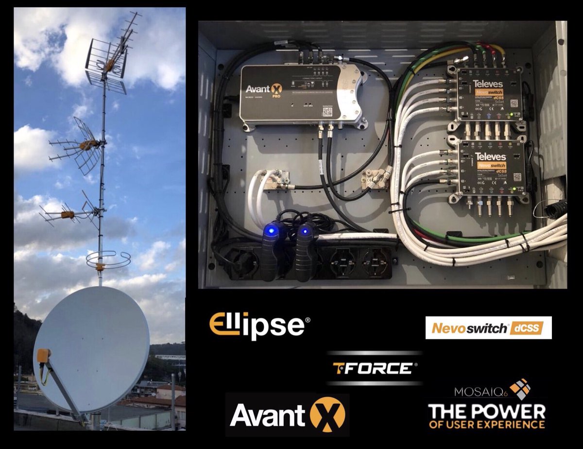 emidev78's tweet photo. Complimenti ai tecnici di un nostro distributore, #SemaLink #Roma!
 #Ellipse #DatHD #AvantX #NevoSwitch #dCSS #TForce #Mosaiq6 #Televes!
Marco Sebastianelli Luigi Sebastianelli 🎯 https://t.co/kqXFQiwWpY