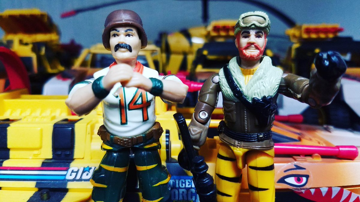 nickynostalgia's tweet photo. Tiger Force is coming for you Cobra! 1988 GI Joe Tiger Force Bazooka &amp; Frostbite. #gijoe #gijoearealamericanhero #tigerforce #gijoetigerforce #bazooka #tigerforcebazooka #tigerforcefrostbite #tigerfly #tigerforcetigerfly #tigercat #tigerforcetigercat #tigersting #nickynostalgia https://t.co/FBvSu2zT9R