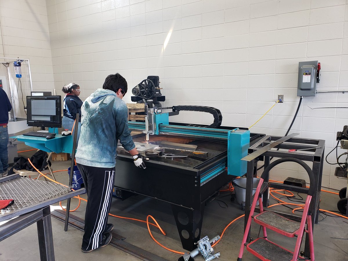 Terentino making good use of the new CNC Plasma. <a href="/HSVk12/">Huntsville City Schools</a> <a href="/HSVCareerCoach/">HCS Career Coach</a> <a href="/MaeJemisonHS/">Mae Jemison High School</a> <a href="/MaeJemisonHS/">Mae Jemison High School</a> <a href="/HSVCTE/">Huntsville CTE</a>