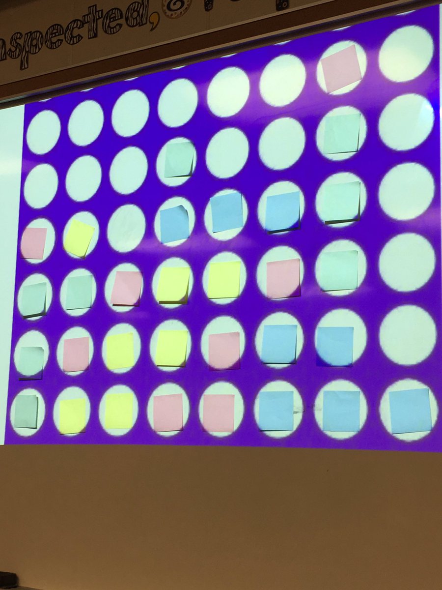 MrsBarbHinton's tweet photo. Connect four to review can get heated! #mathisfun #justifyyouranswer https://t.co/9H4J8KFwzv