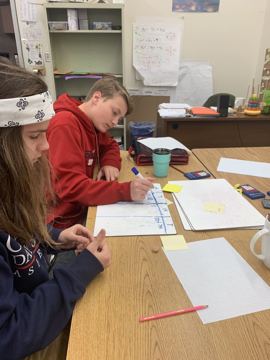tombendonCDS's tweet photo. Flip a coin [80] times; ‘toss out’ the heads and flip the remaining. Repeat, repeat, repeat... How many rounds to ‘toss out’ all? 
Gotta get ‘hands on’ 1st day back from Spring Break covering Exponential Decay!
@carolinaday #cdslearns https://t.co/T6Lyq6zlQL