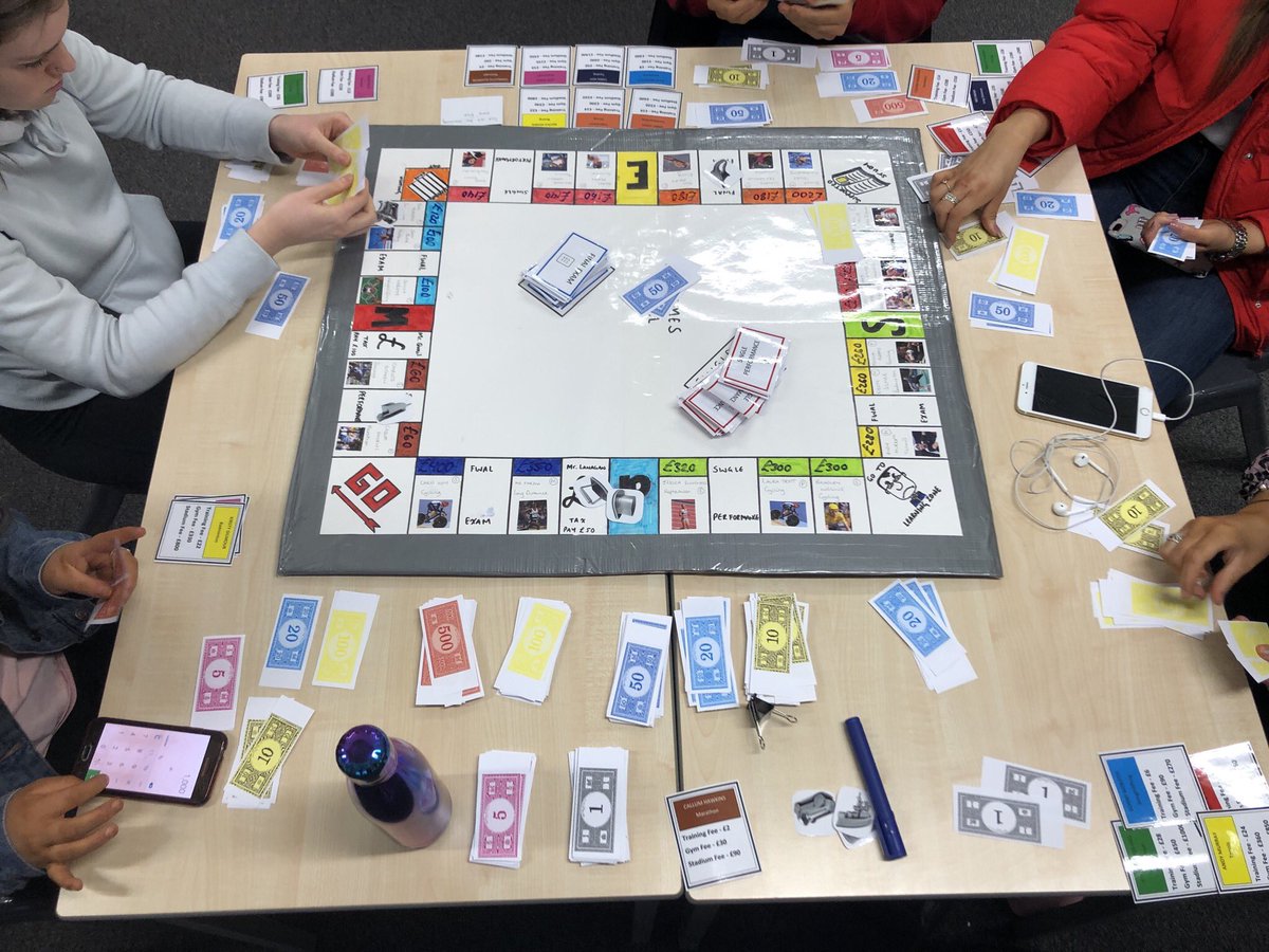 ClydeValleyPE's tweet image. Higher PE Easter School. PE monopoly. Buying model performers to train instead of places. All the questions based around the 3 sections of the final exam 📝 📚 #believeachieveaccomplish #aimingforAs