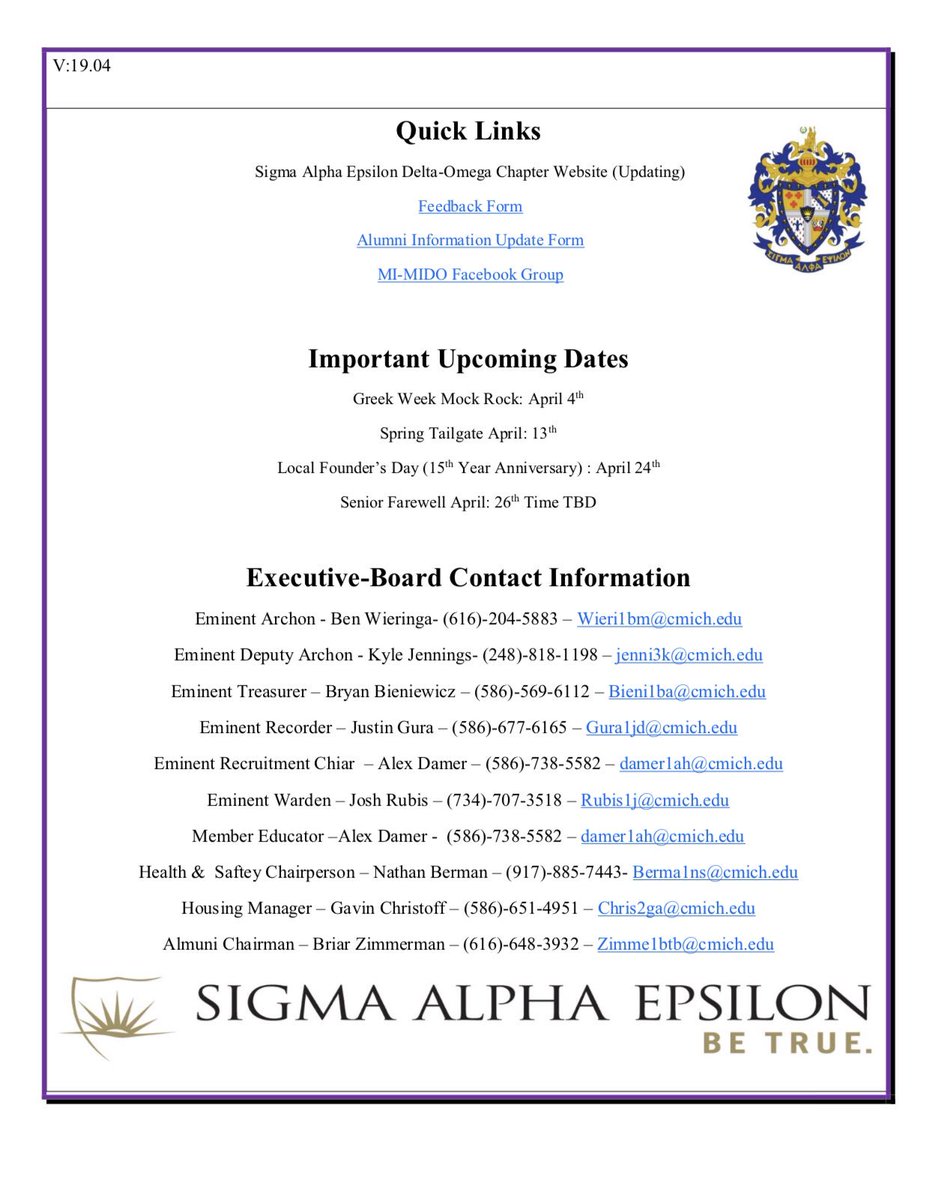 CMU_GREEKS's tweet photo. Check out @SAE_MIDO ‘s March Newsletter! https://t.co/QgzOYxzvqA