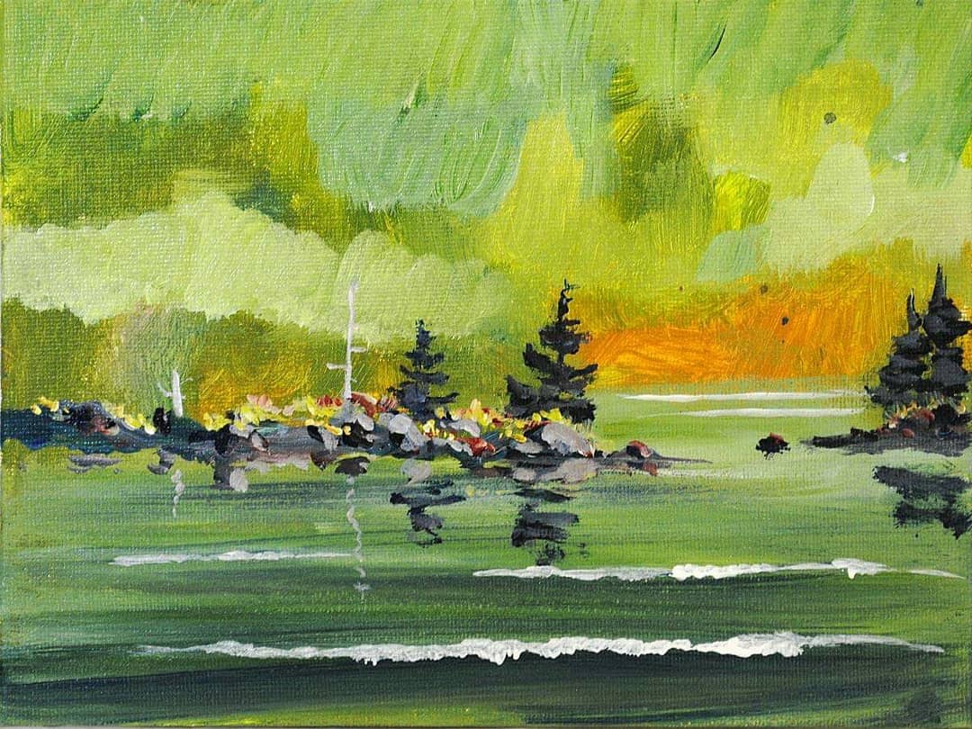 CobaltGallerySJ's tweet photo. Three bright and beautiful 6" x 8", acrylic paintings by #NewBrunswick artist #JeromeAndrews. Each $320 framed. "Coastal Trees", "White Boat On Gold Waters" and "First Love"

View his other fantastic works at: https://t.co/zRyiyl887h

#uptownsj #saintawesome #deerisland https://t.co/EMIoIIvSqA